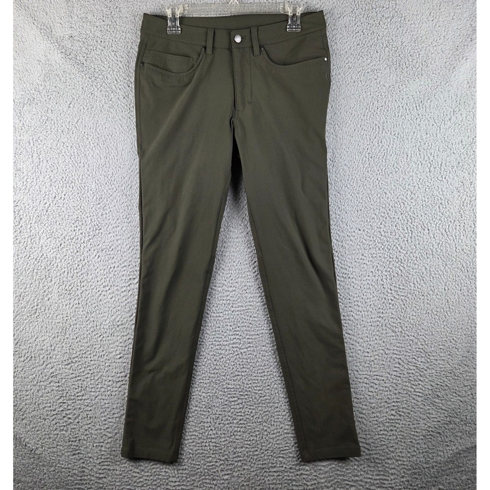 Lululemon ABC Pants Mens 30 (31x31) Green Skinny Stretch Warpstreme LM5950S